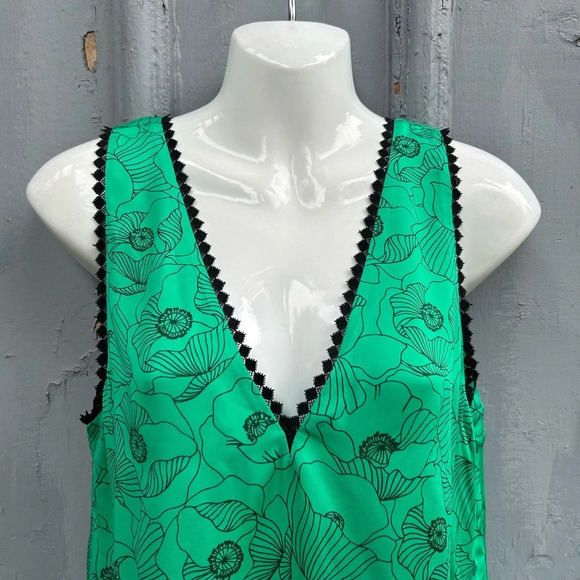 The Kooples Poppy-Print Sleeveless Top, BNWT, size “2” (M) - Picture 7 of 14